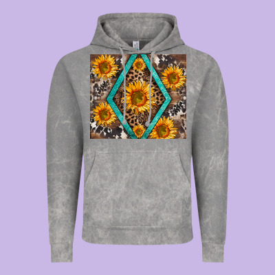 Sunflower Tumbler Vintage Hoodie Designed By Barkaloodesign