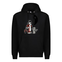 Black hobbes and calvin Premium Hoodie - artisFamous