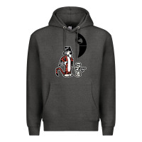 Charcoal Heather hobbes and calvin Premium Hoodie - artisFamous