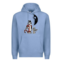 Colony Blue hobbes and calvin Premium Hoodie - artisFamous
