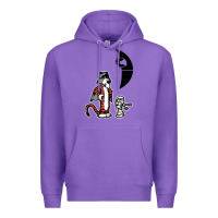 Purple hobbes and calvin Premium Hoodie - artisFamous