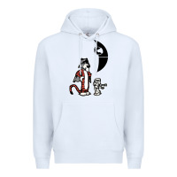 White hobbes and calvin Premium Hoodie - artisFamous
