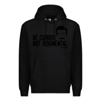 Black be curious not judgemental Premium Hoodie - artisFamous