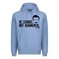 Colony Blue be curious not judgemental Premium Hoodie - artisFamous