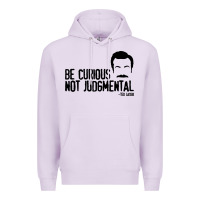 Lilac be curious not judgemental Premium Hoodie - artisFamous