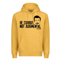 Mustard be curious not judgemental Premium Hoodie - artisFamous