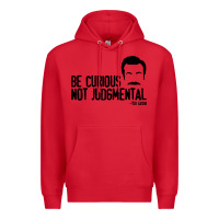 Red be curious not judgemental Premium Hoodie - artisFamous