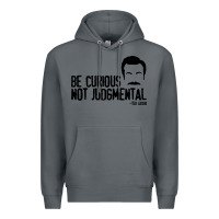 Rock be curious not judgemental Premium Hoodie - artisFamous