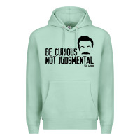 Seafoam be curious not judgemental Premium Hoodie - artisFamous