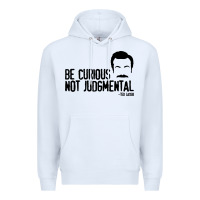 White be curious not judgemental Premium Hoodie - artisFamous