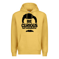 Antique Gold be curious not judgmental Premium Hoodie - artisFamous
