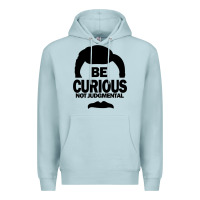 Blue Mist be curious not judgmental Premium Hoodie - artisFamous