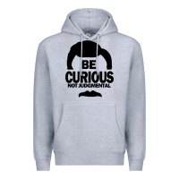 Heather Grey be curious not judgmental Premium Hoodie - artisFamous