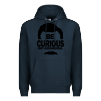 Navy be curious not judgmental Premium Hoodie - artisFamous