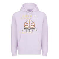 Lilac child of god woman of faith warrior of christ Premium Hoodie - artisFamous