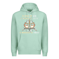 Seafoam child of god woman of faith warrior of christ Premium Hoodie - artisFamous