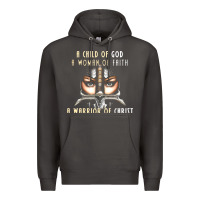 Smoke child of god woman of faith warrior of christ Premium Hoodie - artisFamous