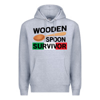 Heather Grey funny wooden spoon survivor Premium Hoodie - artisFamous