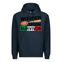 Navy funny wooden spoon survivor Premium Hoodie - artisFamous