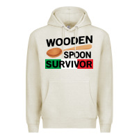 Oatmeal Heather funny wooden spoon survivor Premium Hoodie - artisFamous