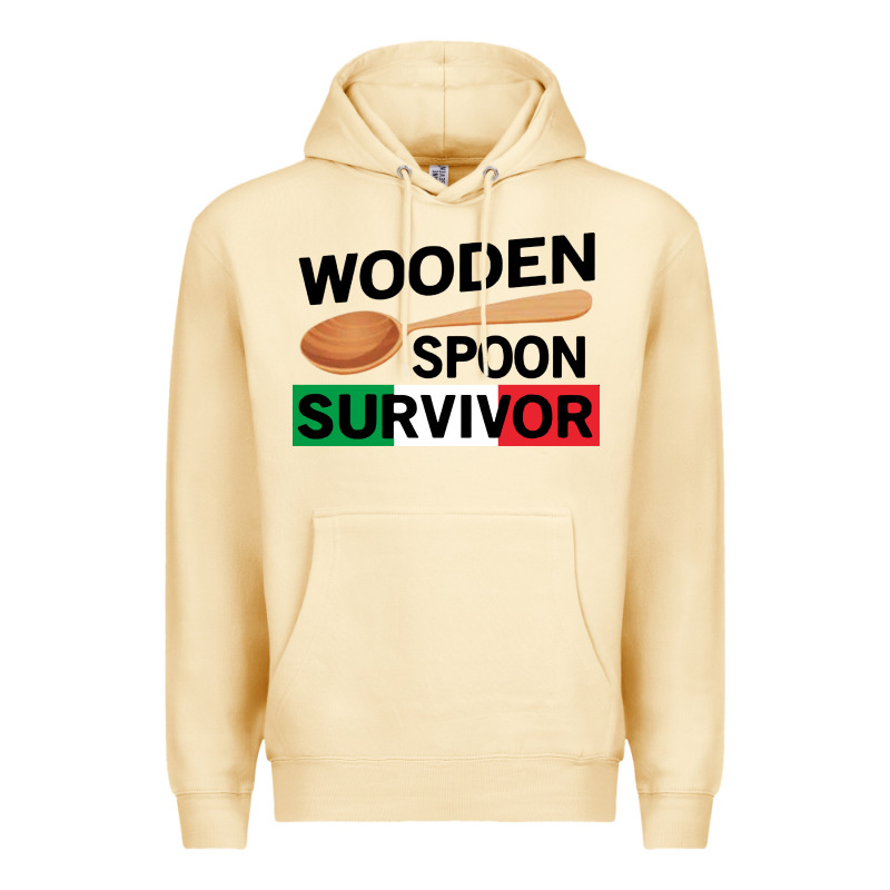 Funny Wooden Spoon Survivor Premium Hoodie by artisFamous | Teevron