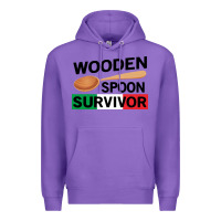 Purple funny wooden spoon survivor Premium Hoodie - artisFamous