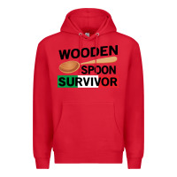 Red funny wooden spoon survivor Premium Hoodie - artisFamous