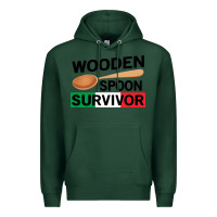 Sports Green funny wooden spoon survivor Premium Hoodie - artisFamous