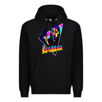 Black scream horror movie Premium Hoodie - artisFamous