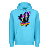 Ocean Blue scream horror movie Premium Hoodie - artisFamous