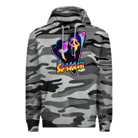 Slate Camo scream horror movie Premium Hoodie - artisFamous