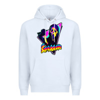 White scream horror movie Premium Hoodie - artisFamous