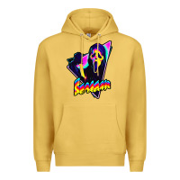 Antique Gold scream horror movie Premium Hoodie - artisFamous