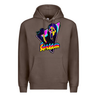 Coffee scream horror movie Premium Hoodie - artisFamous