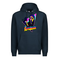 Navy scream horror movie Premium Hoodie - artisFamous