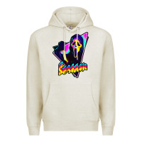 Oatmeal Heather scream horror movie Premium Hoodie - artisFamous