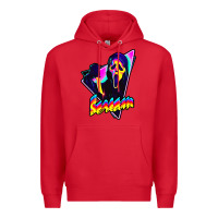 Red scream horror movie Premium Hoodie - artisFamous