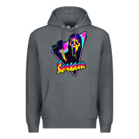 Rock scream horror movie Premium Hoodie - artisFamous