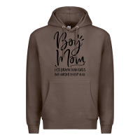 Coffee boy mom less drama than girls but harder to Premium Hoodie - artisFamous