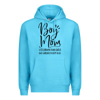 Ocean Blue boy mom less drama than girls but harder to Premium Hoodie - artisFamous