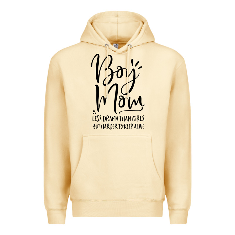 Boy Mom Less Drama Than Girls But Harder To Premium Hoodie by artisFamous | Teevron