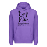 Purple boy mom less drama than girls but harder to Premium Hoodie - artisFamous