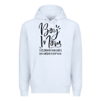 White boy mom less drama than girls but harder to Premium Hoodie - artisFamous