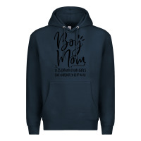 Navy boy mom less drama than girls but harder to Premium Hoodie - artisFamous
