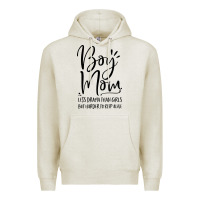 Oatmeal Heather boy mom less drama than girls but harder to Premium Hoodie - artisFamous