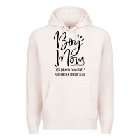 Pale Pink boy mom less drama than girls but harder to Premium Hoodie - artisFamous