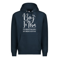 Navy boy mom less drama than girls but harder to Premium Hoodie - artisFamous