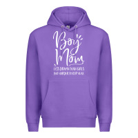 Purple boy mom less drama than girls but harder to Premium Hoodie - artisFamous