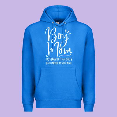 Boy Mom Less Drama Than Girls But Harder To Premium Hoodie Designed By Artisfamous