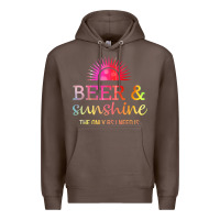 Coffee the only bs i need is beer sunshine Premium Hoodie - artisFamous